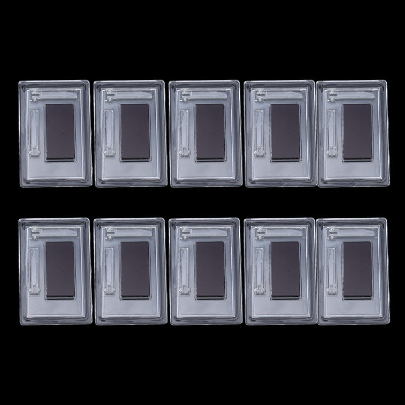 10PCS DIY Square Small Photo Display Frames Creative Transparent Decorative Refrigerator Magnet Kits Frame Blank Inserts