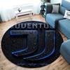 Juventus Football Club Round Area Rug,Carpet Rug for Living Room Bedroom Sofa Playroom Decor,Non-slip Floor Mat