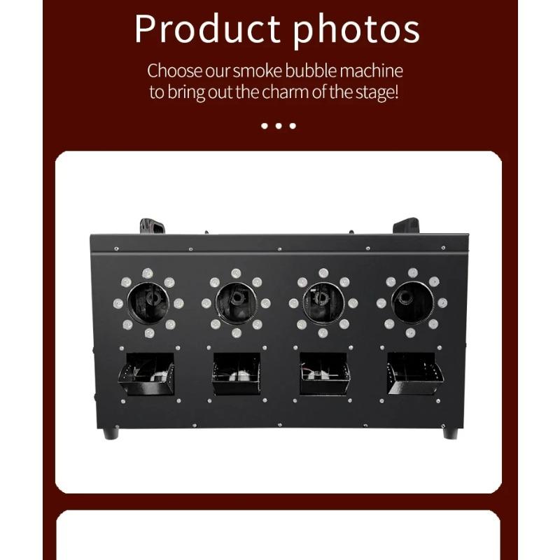 DMX512 Control LED Smoke Bubble Machine - EU 3000W 4/2 Holes for Professional Stage Wedding Effects