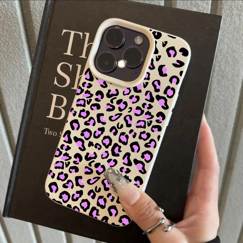 Luxury Leopard Print Cool Lichee Leather Pattern Phone Case For Redmi Note 14 13 12 11 10 9 8 Pro Plus 4G 5G Shockproof Cover