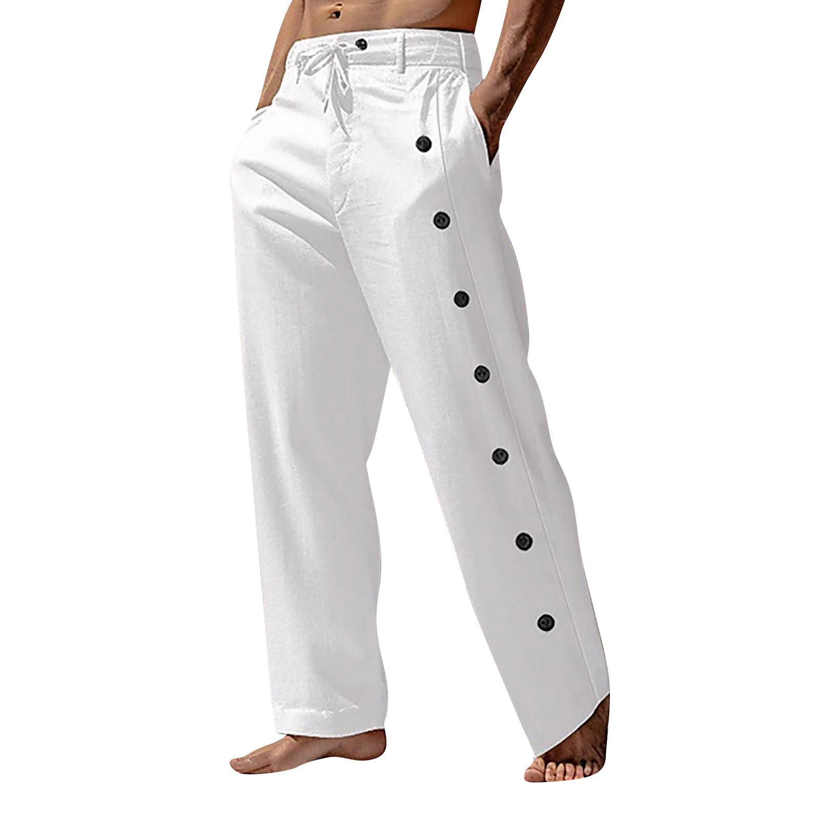 

Men s Sports Casual Jogging Trousers Lightweight Hiking Pants Outdoor Pant XL білий