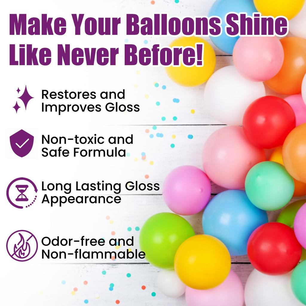 DOWMOO Balloon Gloss Spray: Long-lasting, Anti-oxidation, Shiny Finish for Balloons
