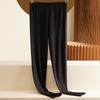 Women's Skin-Tone Seamless Thin Tight-Fit Undergarment Leggings Spring Autumn Plus Size Stretchy Inner Wear for Students