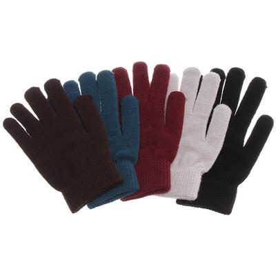 Winterliche, gerippte Strickhandschuhe mit vollen Fingern, Damen- und Herrenhandschuhe, Basic-Handschuhe mit dickem Futter, magischer Thermo-Handgelenkwärmer