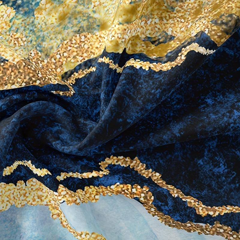 Blue Marble Print Beding Set Soft Comfortable Soft with Soft Fabric Duvet Cover For Bedrom Guest Rom Soft Nice