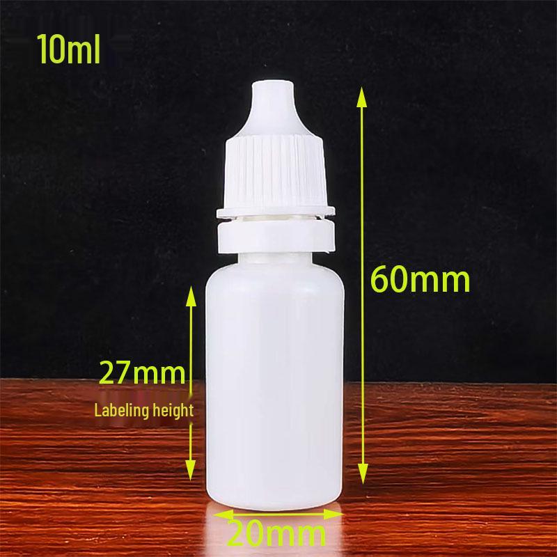 20ml, 50ml, 100ml Translucent HDPE Dropper Bottles - Squeeze & Eye Drop Design