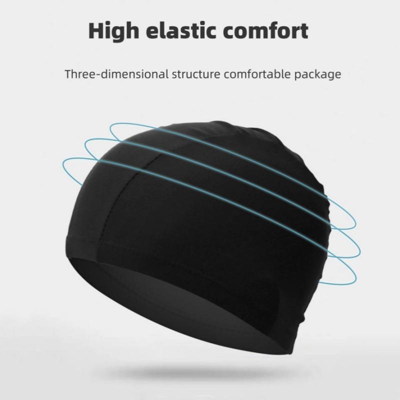 Swimming cap, high elasticity, comfortable and breathable adult universal solid color swimming cap
