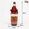 Christmas Wine Bottle Cover Santa Snowman Woven Wine Bottle Bags Christmas Party Dinner Table Decorations New Year Gifts