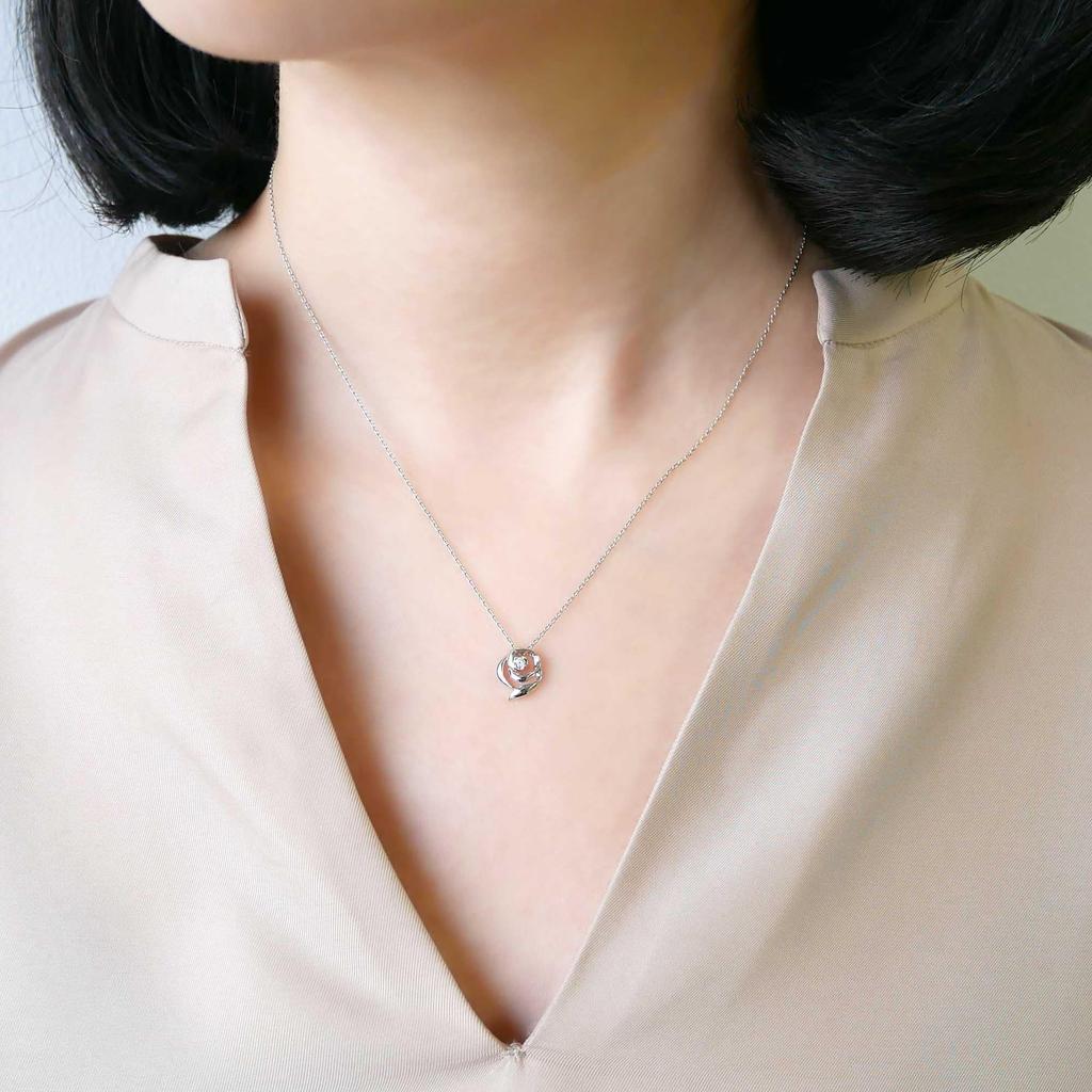 Vendome Aoyama Platinum Necklace Christine APVN189540DI [Official]