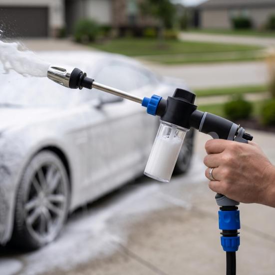 Yousheng Car Wash Water Sprayer with Integrated Foam Pot Design Large Water Output Pressurized Nozzle And Ergonomic Handle Water Shooter