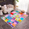 Peppa Pig's Colorful World Themed Anti-Slip Rugs - Polyester Home Decor, Suitable for Bedrooms, Living Rooms, Doorways, Studios, and Decorations