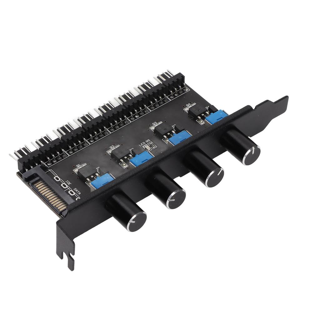 PC Lüfter Hub PC 8 Kanal Lüfter Hub 4 Drehregler Kühl Lüfter Geschwindigkeitsregler für CPU Gehäuse HDD VGA PWM Lüfter Wasserkühlungssystem