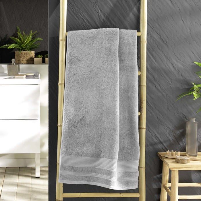 Towel or Shower Sheet 70 X 130 Cm Tendresse Pearl Grey