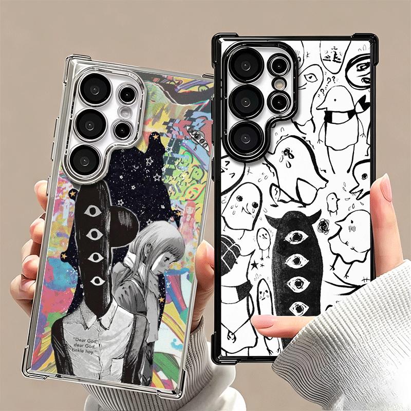 Oyasumi Punpun Anime Soft Phone Case For Samsung Galaxy S26 Ultra S25 Edge S24 FE S23 Plus S22 S21 + S20 Plating Anti-Fall Funda