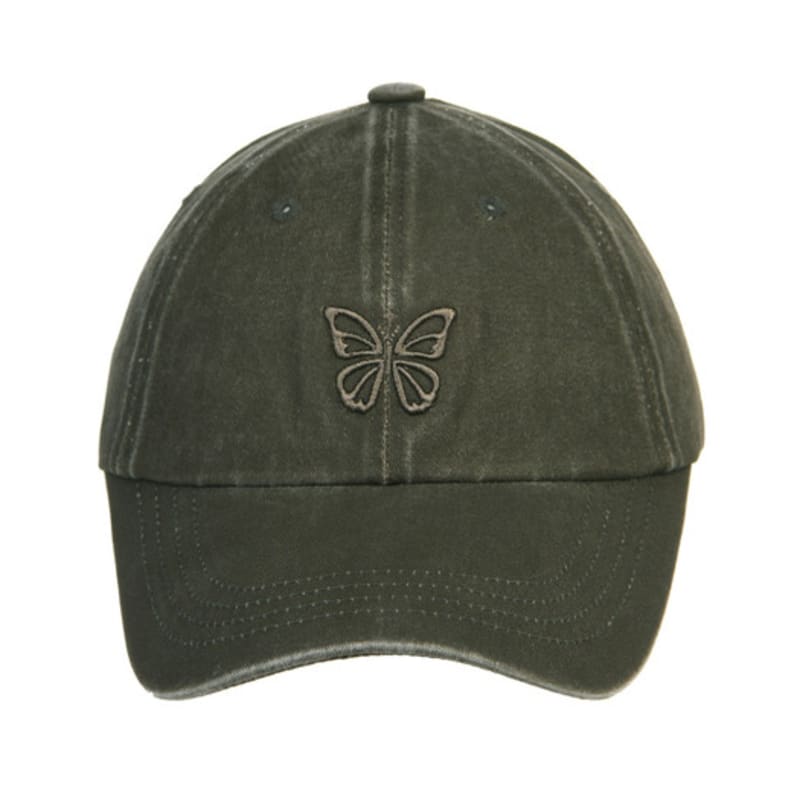 

NICK&NICOLE VINTAGE MINI BUTTERFLY BALL cap_KHAKI FREE