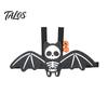 Weiche atmungsaktive Haustierkleidung Halloween Fledermausflügel, Süßes Katzenkostüm, Skelettflügel verstellbar für Haustiere mit Glöckchen, Festliche Kleidung Katzen Hunde