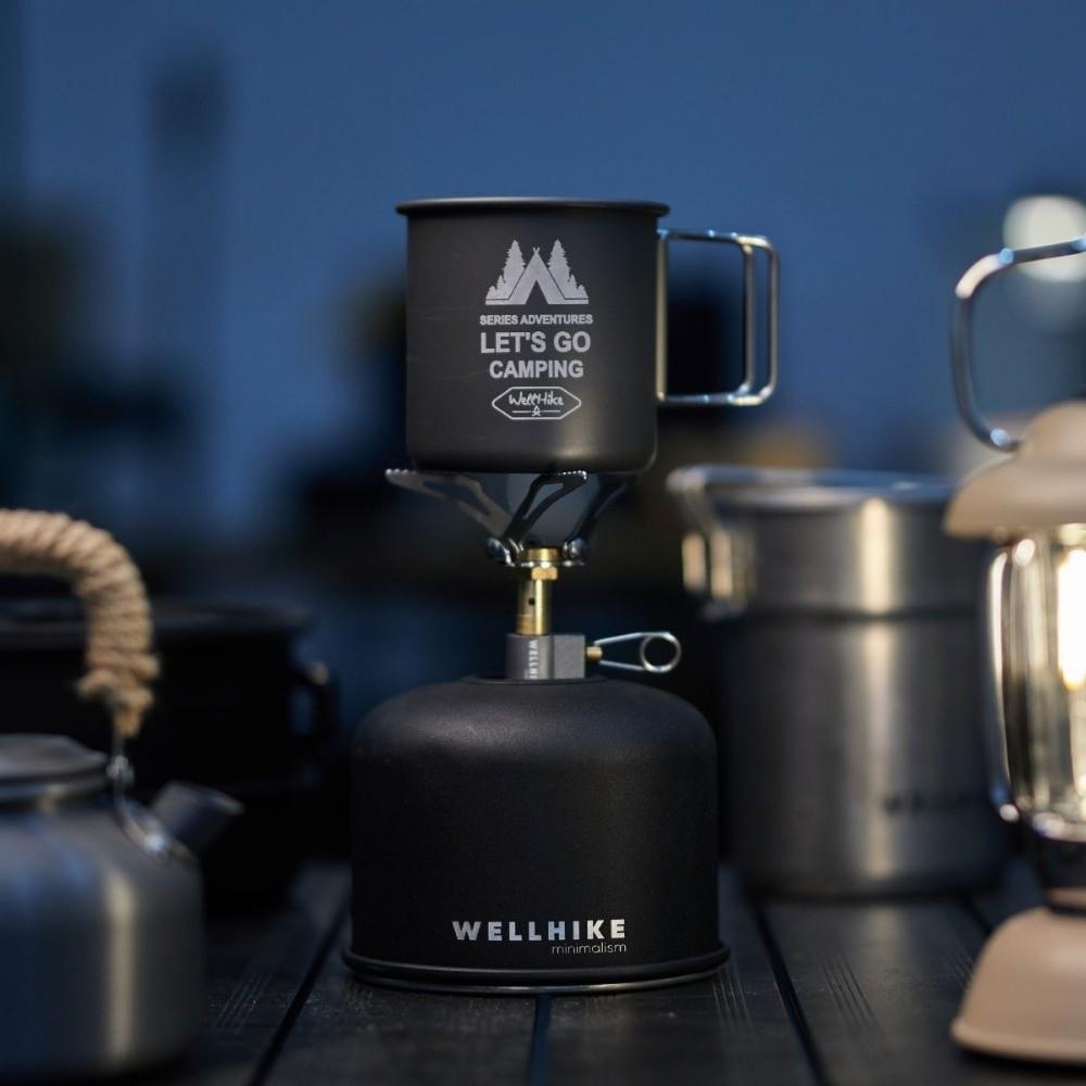Aluminum Zinc Zinc Alloy Camping Mug with Foldable Handle Coffee Mug Camping Water Cup  for Outdoor Use