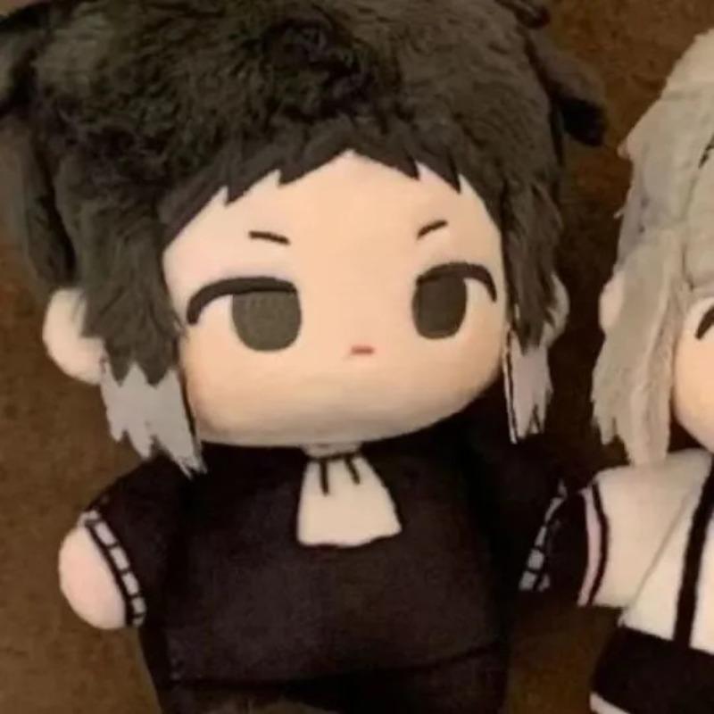 Bungo Stray Dogs Plüschtier Atsushi Dazai Akutagawa Chuuya Mini Baumwolle Anime Charakter Weiches Kuscheltier Fans Kinder Geburtstagsgeschenk 10cm beige