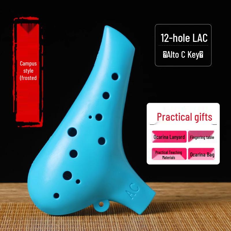 12-Hole Alto AC Ocarina: Stylish Beginner Instrument for Students