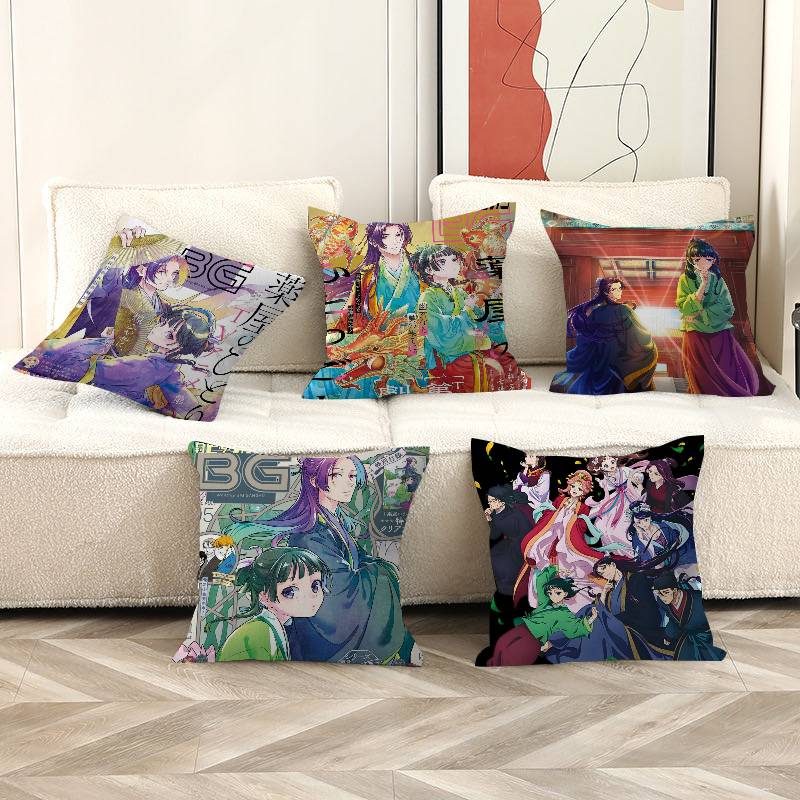 The Apothecary Diaries Anime Cushion Cover Pillowcase Upholstery Sofa Throw Pillow Home Decor Pillowcas
