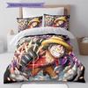 Cartoon Pattern Bedding Quilt Set Quilt Cover Pillowcase Home Decoration Birthday Gift (1 * duvet cover + 2 * pillowcase, without core)