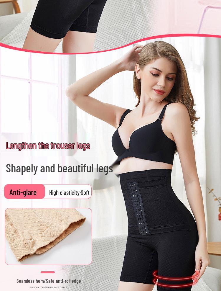 Postpartale High-Waist-Shaperhose mit dreireihigem Verschluss zur Unterstützung von Bauch und Hüften, Übergröße