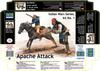 Master Box 1/35 Skala Indian Wars Apache Attack, 2 Amerikanska Ursprungsbefolkningssoldater + Häst Plastmodellkit MB35188
