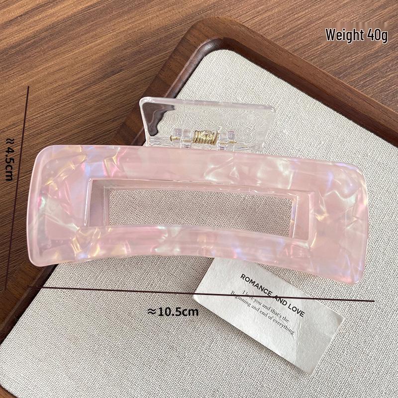 Mermaid Scale Extra Large Square Claw Clip for Thick Hair