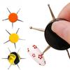 1ks 5/6 Head Nail Art Tečkovací nástroje Kotoučový design nehtů Kamínkové tečkovací pero Vrtací pera na kreslení hřebíků Ruční manikúra Příslušenství