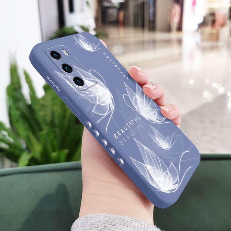 

Phantom Butterfly Phone Case For Huawei P40 P50 P30 P20 Pro Lite Nova 5t Y7A Mate 40 30 20 Pro Lite Liquid Silicone Cover Mate20 Pro