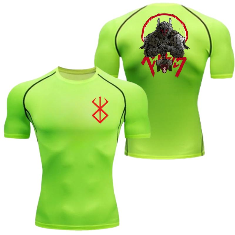 Men Ultra-Light Quick-Dry Athletic T-Shirt Breathable Stretchy Moisture-Wicking Short Guts Sleeve for Fitness Gym Sports Workout