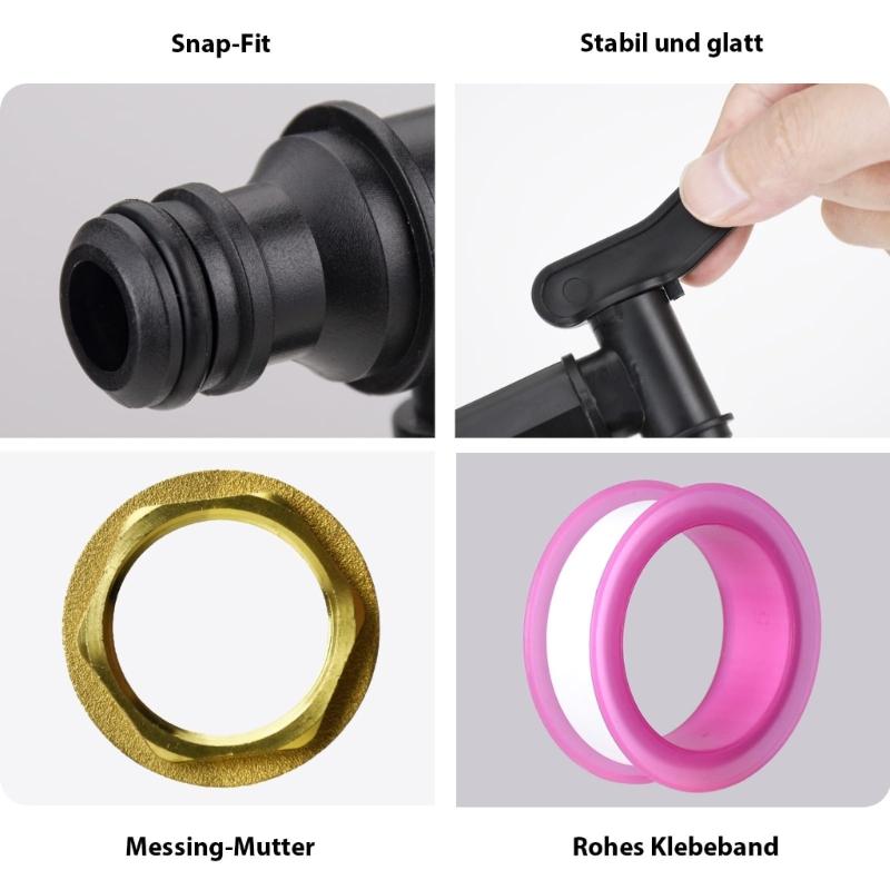 2 szt. 3/4 cala Kran do beczki na deszczówkę Kran do zbiorników wodnych Ogrodowy Kran zamienny Kran wodny z mosiarną posiadą Złącze węża do zbiornika wody Części