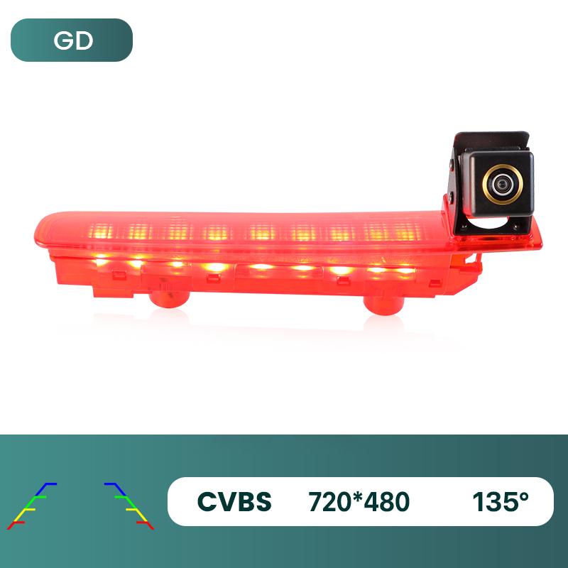 

AHD 1080P 170° объектив Fisheye светодиодный фонарь заднего вида для фургона камера заднего вида для VW Transporter T5 T6 2010‑2019