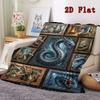 Mythical Creatures Compilation 2D Flat Pattern Flannel Blanket, High Quality All Seasons, Home Decor, Warmth and Comfort, Perfect for Christmas Gifts.