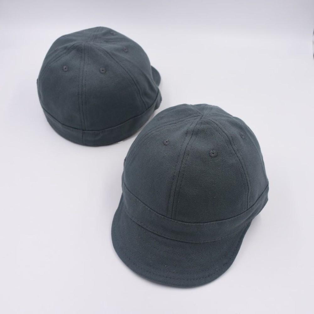 Japanese Style Short Brim Baseball Cap Solid Color Peaked Cap Versatile Sun Hat  Girl