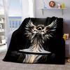 Angel of Death Muster Flanell bedruckte Decke geeignet für alle Jahreszeiten geeignet für Wohnzimmer Büro Sofa und Reisen