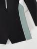 2026 European Slimming Color Block Long Sleeve Sun Protection One-Piece Swimsuit for Women