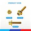 4Pcs/Set Full Cnc Stainless M5X25Mm Visor Bolts For Nmax / Pcx / Aerox / Adv Flower Design