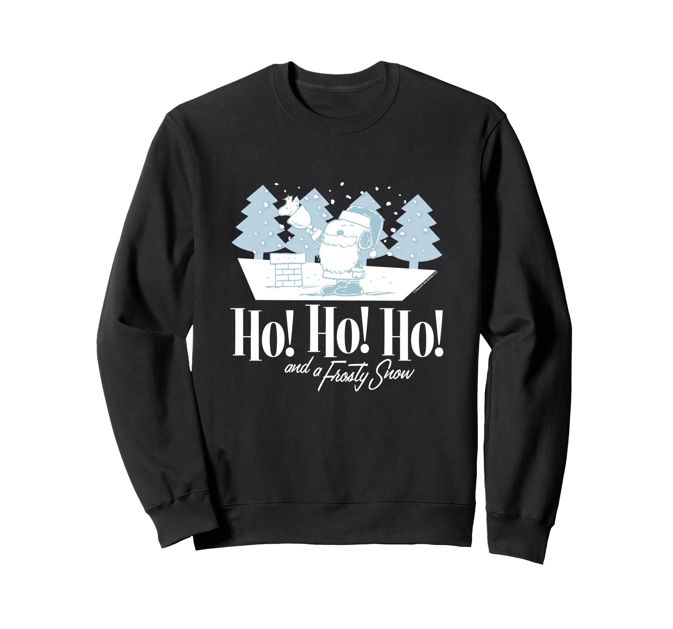 

peanuts christmas snoopy hoho and frosty snow sweatshirt чёрный