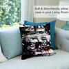 Anime A-Attacks On T-Titans Pillow Case Short Plush Double-sided Print Square Throw Pillow Covers Sofa Home Cushion Decor
