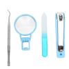 Elderly Portable Nail Grinding Tool Nail Clipper with Magnifying Glass Manicure Tool Set