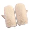 Fleece Lining Winter Gloves Keep Warm Faux Fur Mittens Fashion Plush Gloves  Snowboarding Skiing