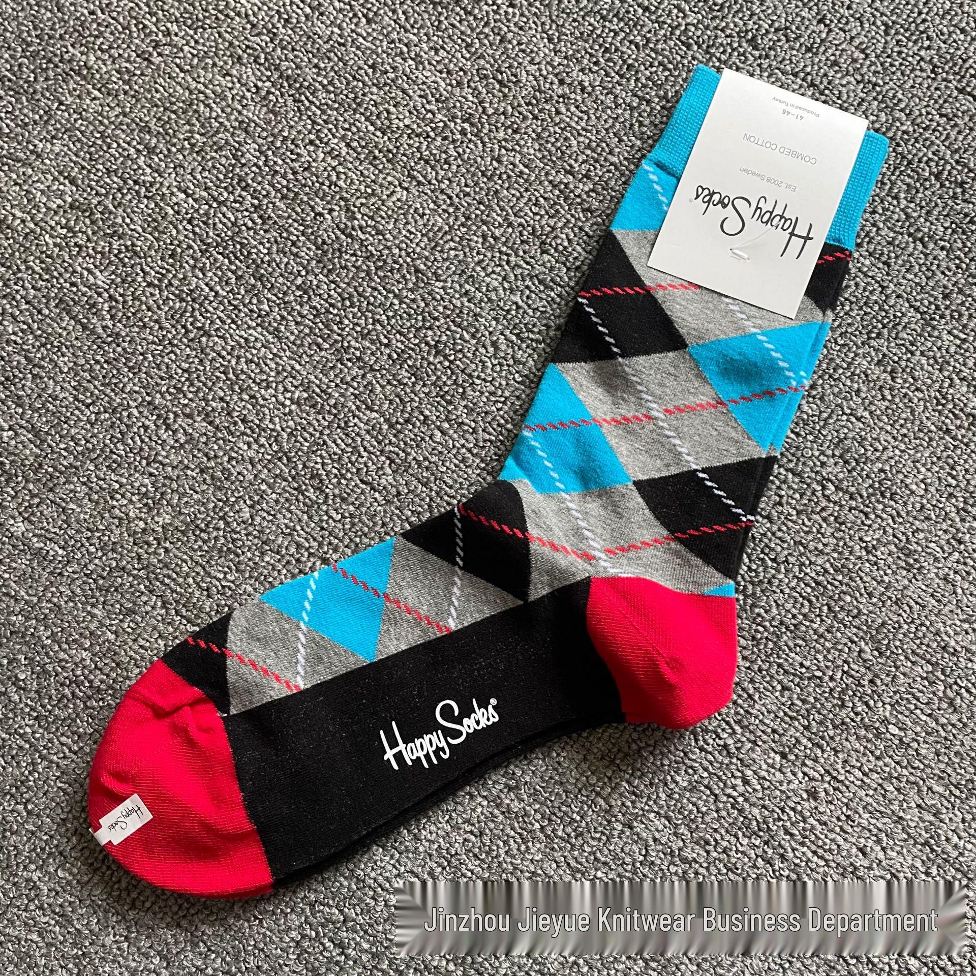 

Hippy Happy Чоловічі Універсальні Бавовняні Шкарпетки до Середини Ікри Модні One Size (41-46)