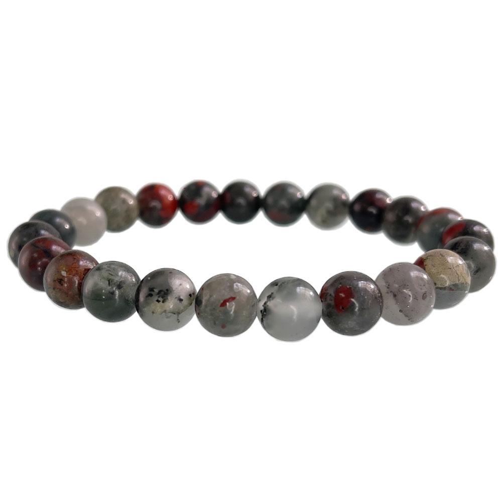 Natural Stone Beaded Bracelet 6-10mm Stretch Yoga Jewelry - Tiger Eye Turquoise Agate Jasper Healing Bangles for Women Men