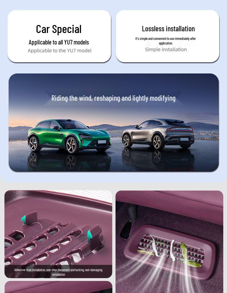 Xiaomi YU7 Under-Seat Air Vent Dustproof Cover - Anti-Clog Car Interior Accessory