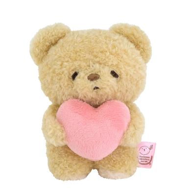 Sunlemon Fluffy Heart Bär Beige SS 7 x 6 x 10cm Stofftier P-8962