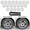 20Pcs 17mm Auto Reifen Rad Hub Abdeckungen Lug Mutter Bolzen Schraube Abdeckung Schutz Kappe Silber Universal
