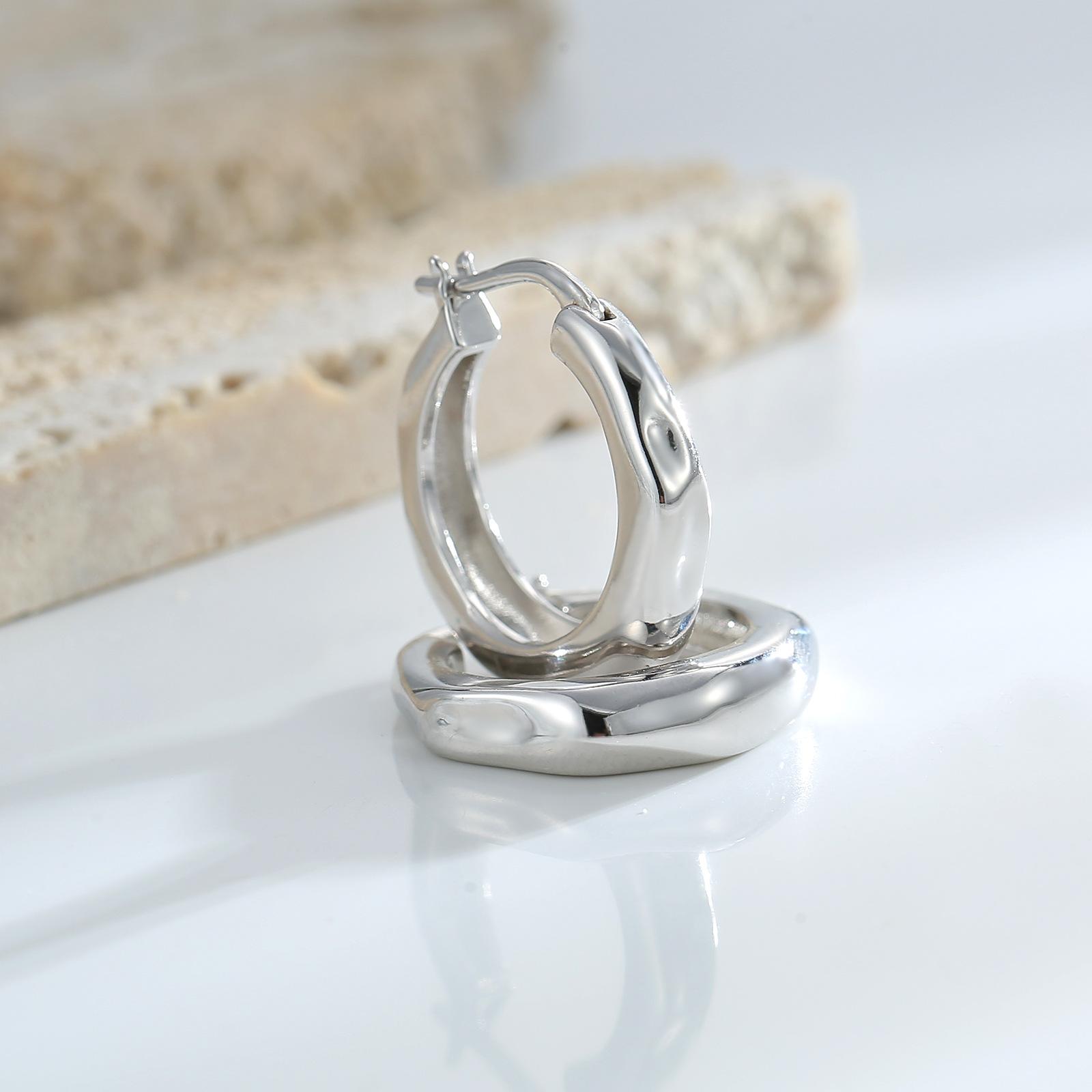 

Мода OL холодный шестиугольный ушной зажим простой пригородный универсальный легкий роскошный серьги ювелирные изделия мода