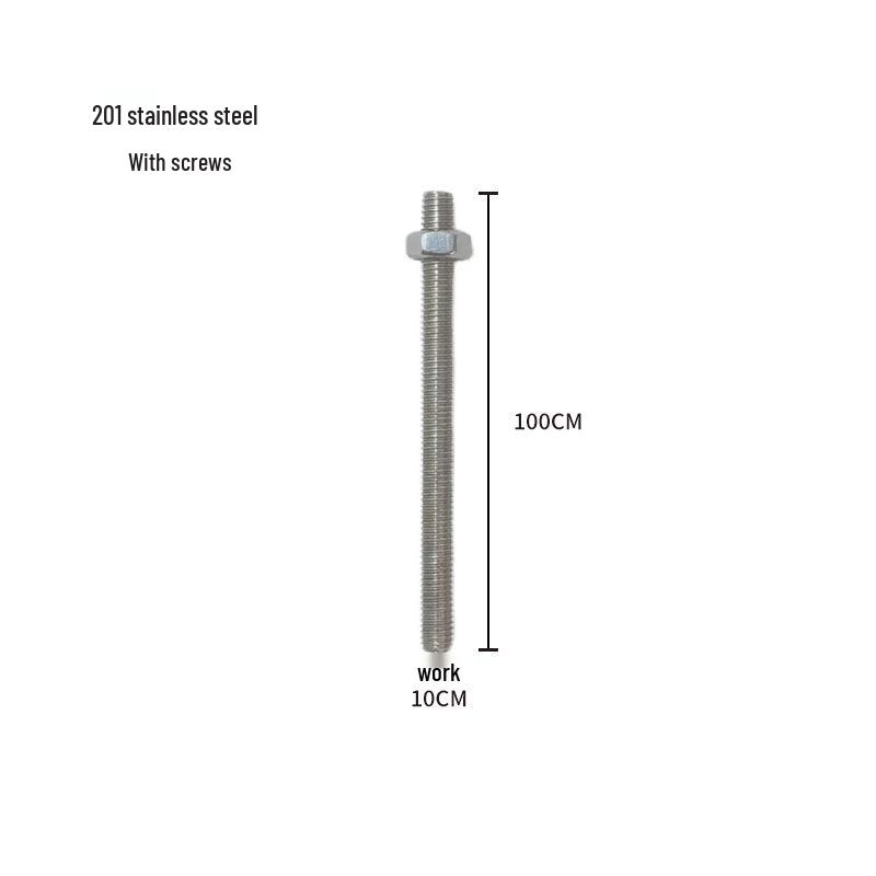 304 Stainless Steel M8/M10 Threaded Rod Bolt Stud