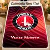 Flannel BlanketCharlton Athletic Custom Name Text Personalized Soft Warm Throw Blanket Home Decor Gift